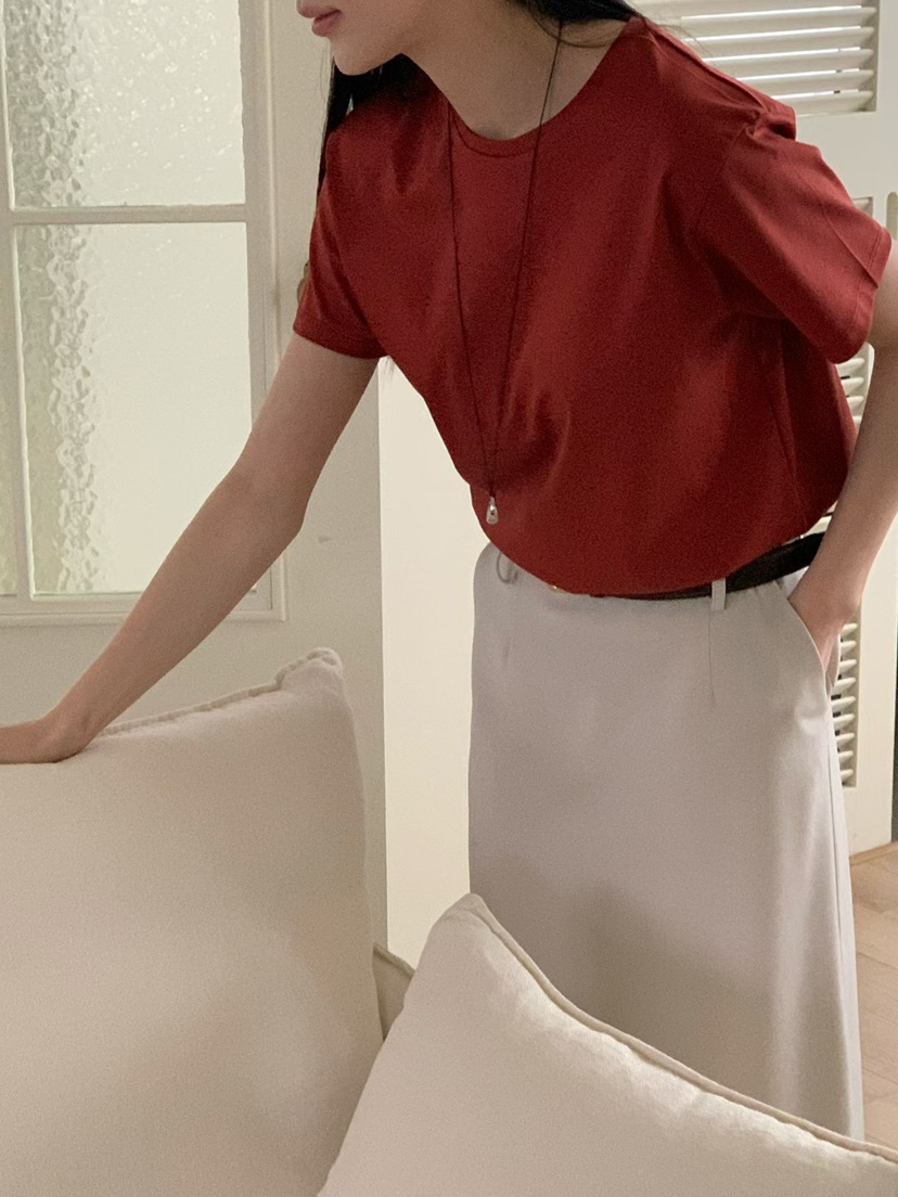 BINUS韓國直郵實拍女裝新品26春夏人氣推薦職業休閑時尚T恤BINUST恤