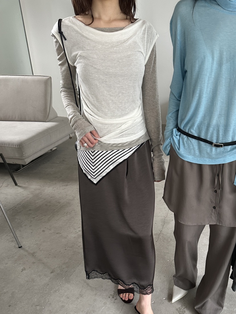 BOWIE韓國東大門直郵女裝新款26春夏休閑推薦熱賣長袖T恤BOWIE長袖T恤