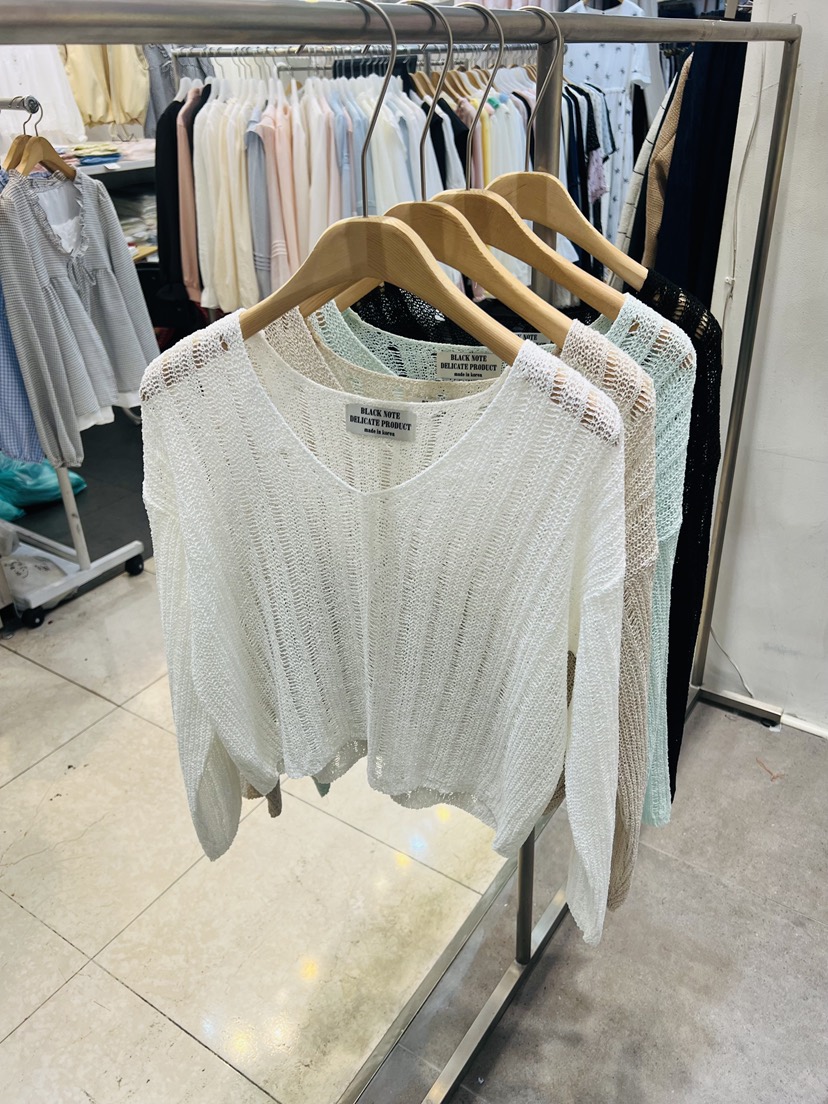 BLACK NOTE韓國直郵女裝新款人氣休閑26春夏職業時尚針織衫BLACK NOTE針織衫