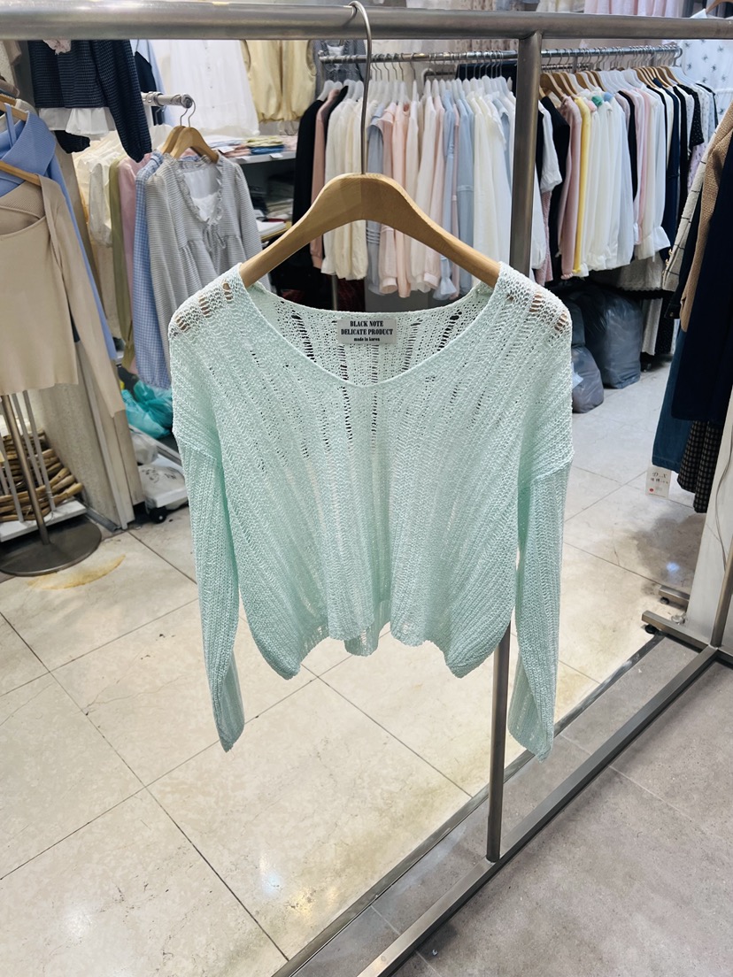 BLACK NOTE韓國直郵女裝新款人氣休閑26春夏職業時尚針織衫BLACK NOTE針織衫圖色1