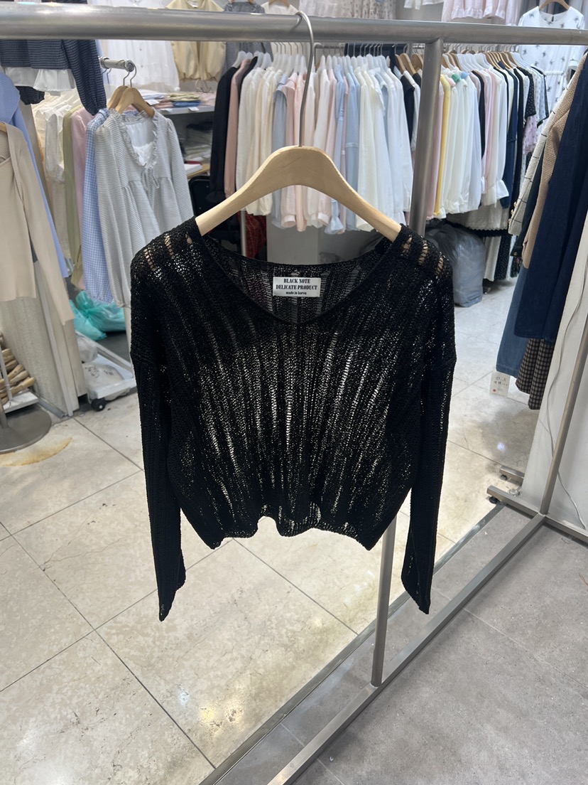 BLACK NOTE韓國直郵女裝新款人氣休閑26春夏職業時尚針織衫BLACK NOTE針織衫圖色2