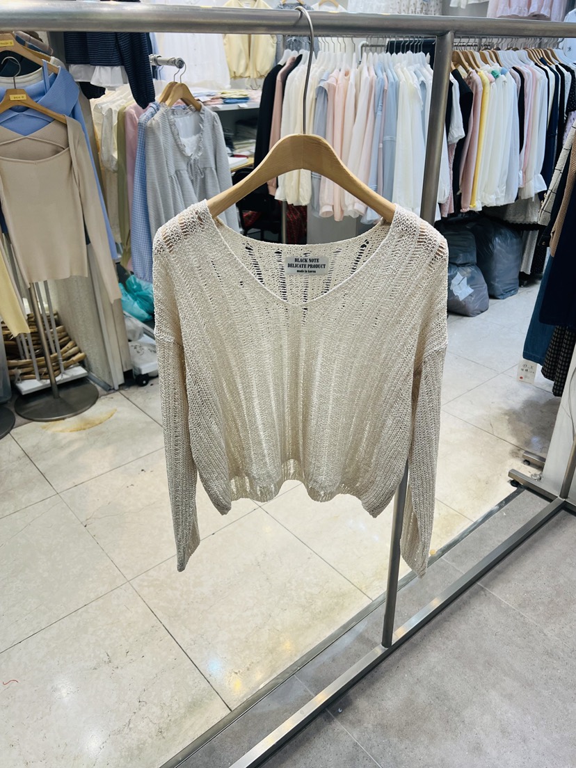 BLACK NOTE韓國直郵女裝新款人氣休閑26春夏職業時尚針織衫BLACK NOTE針織衫圖色3