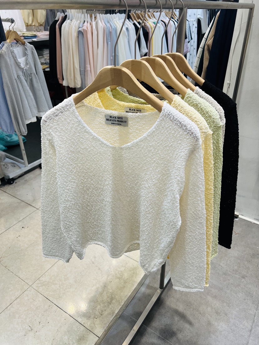 BLACK NOTE韓國代購女裝新款推薦休閑熱賣26春夏職業針織衫BLACK NOTE針織衫