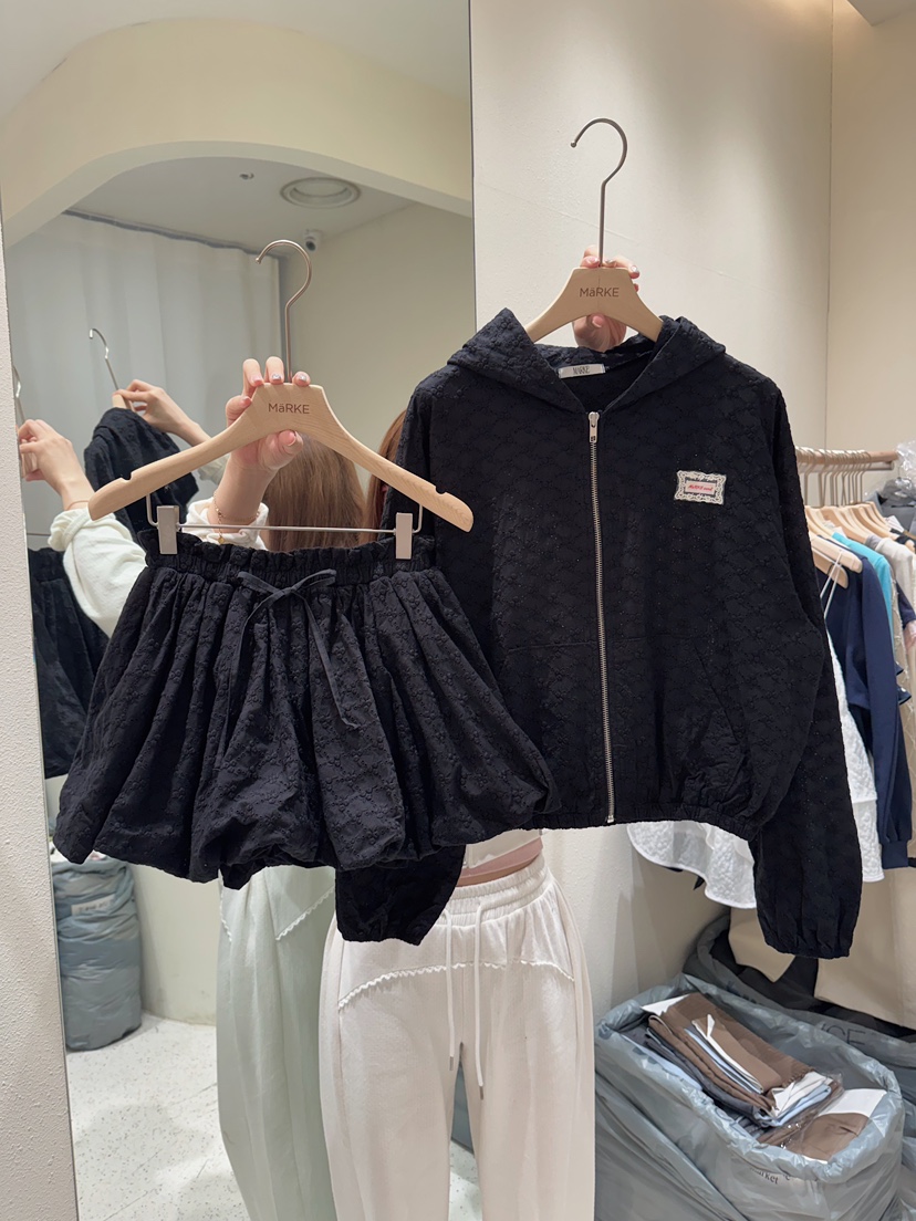 MARKE-P韓國直郵實拍女士新品休閑26春夏職業人氣裙褲刺繡MARKE-P裙褲