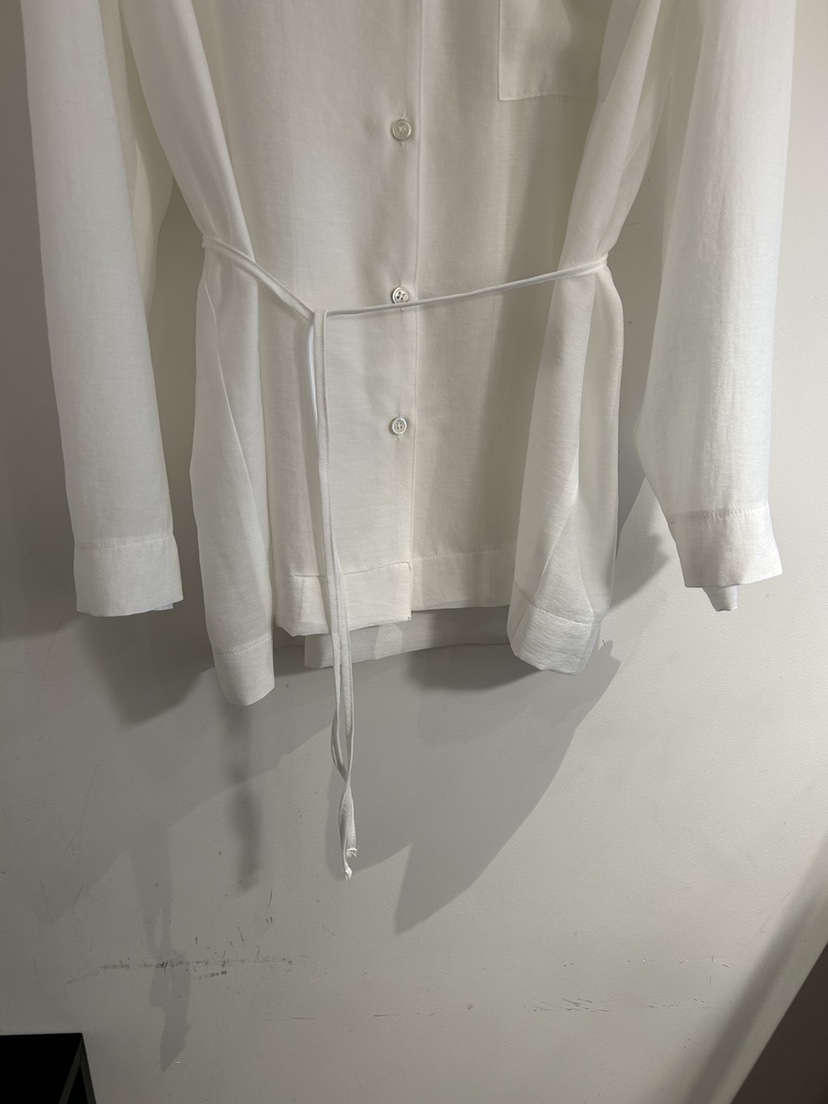 NOTICE韓國直郵實拍女士新款推薦26春夏襯衫蕾絲衫含腰繩NOTICE襯衫/蕾絲衫