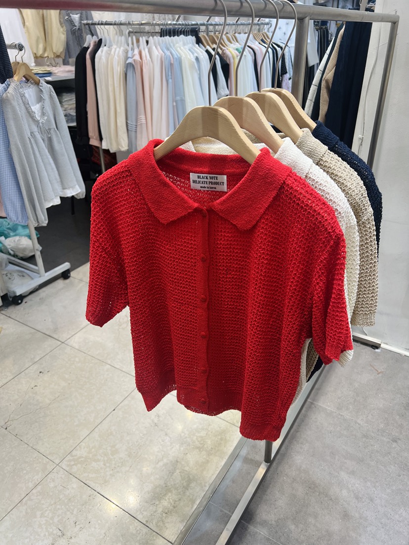 BLACK NOTE韓國東大門直郵女士新品26春夏職業針織衫華夫格BLACK NOTE針織衫