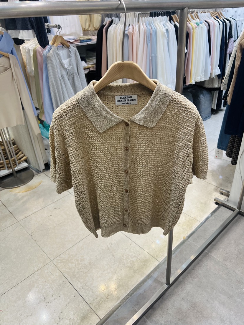 BLACK NOTE韓國東大門直郵女士新品26春夏職業針織衫華夫格BLACK NOTE針織衫圖色2
