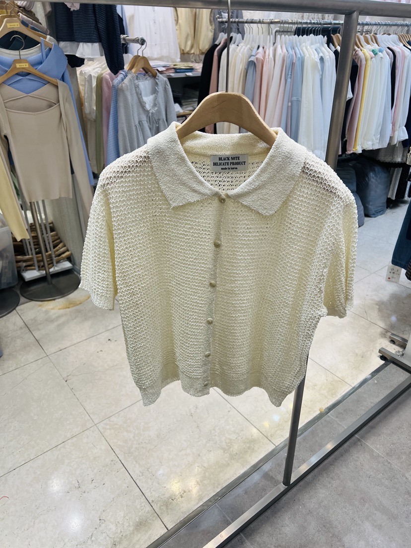 BLACK NOTE韓國東大門直郵女士新品26春夏職業針織衫華夫格BLACK NOTE針織衫圖色3