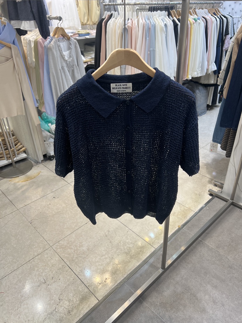 BLACK NOTE韓國東大門直郵女士新品26春夏職業針織衫華夫格BLACK NOTE針織衫圖色4