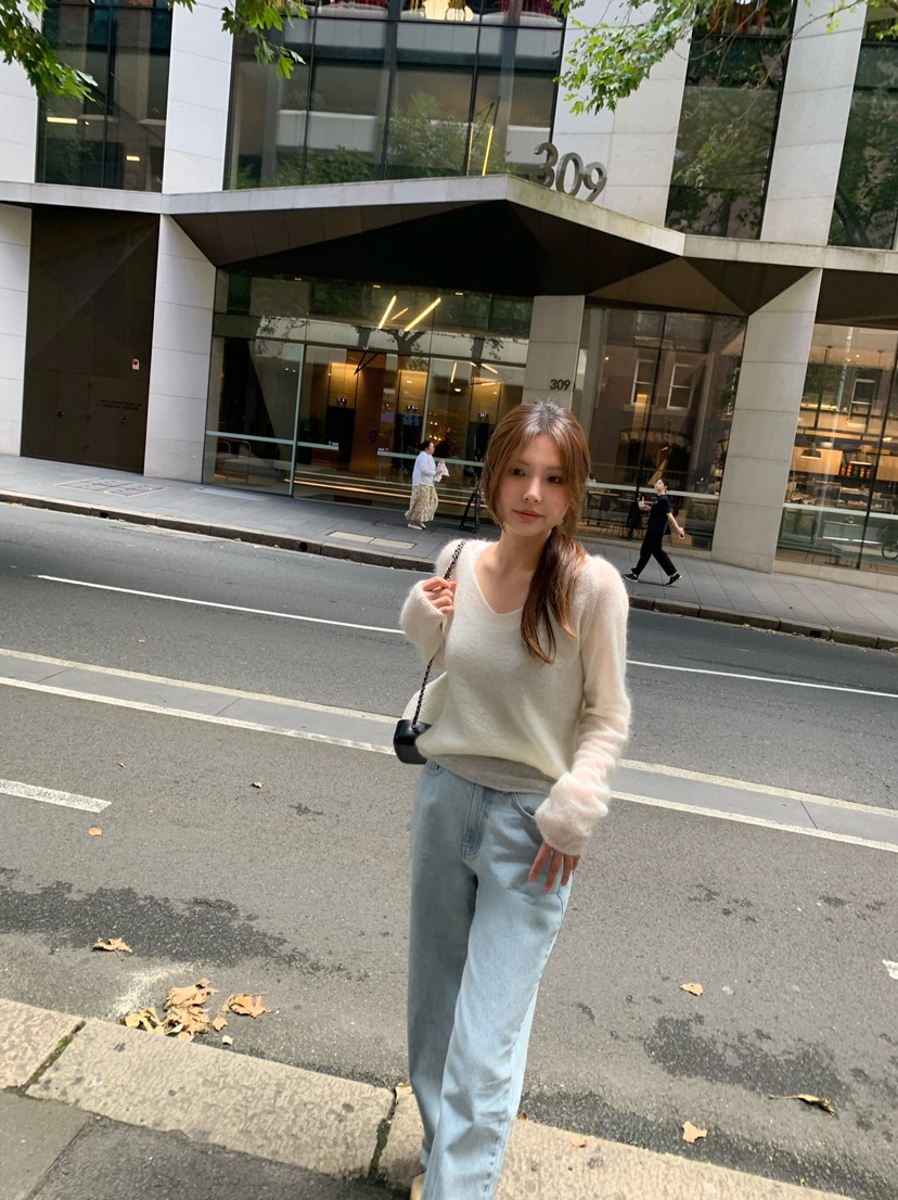 RIETTE韓國直郵實拍女裝新品人氣推薦休閑26春夏職業牛仔褲RIETTE牛仔褲