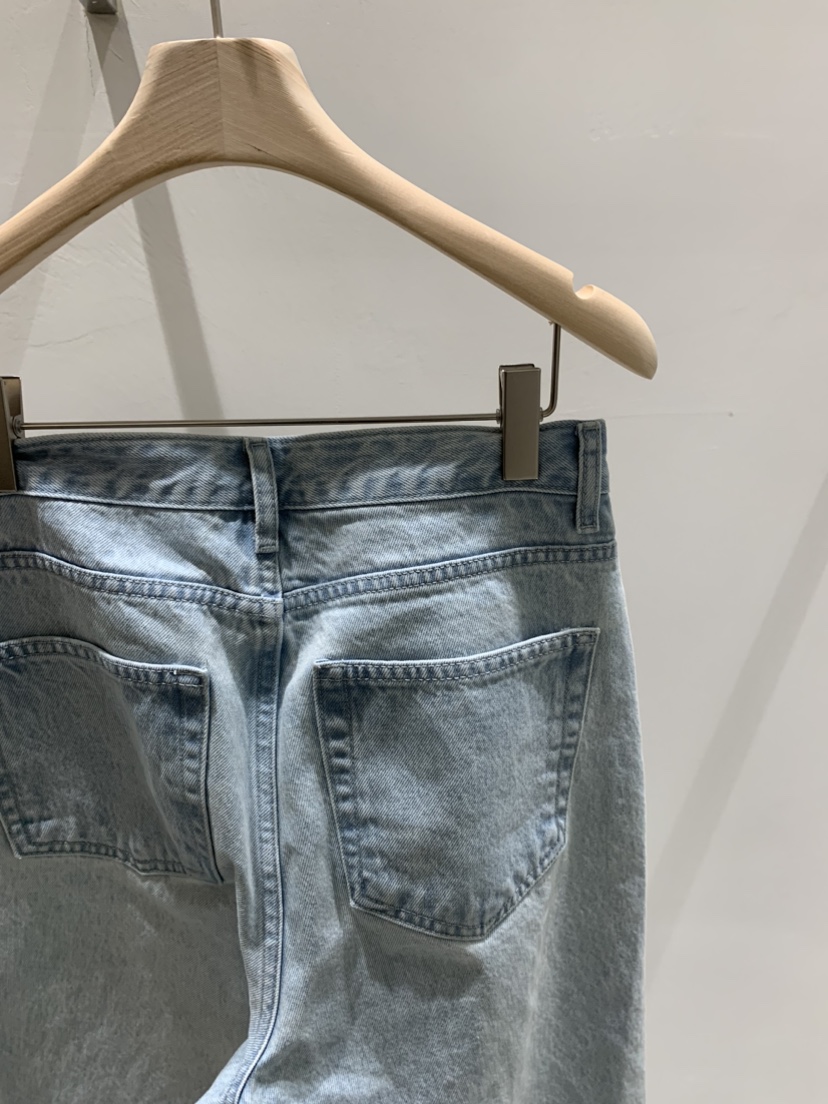 RIETTE韓國直郵實拍女裝新品人氣推薦休閑26春夏職業牛仔褲RIETTE牛仔褲