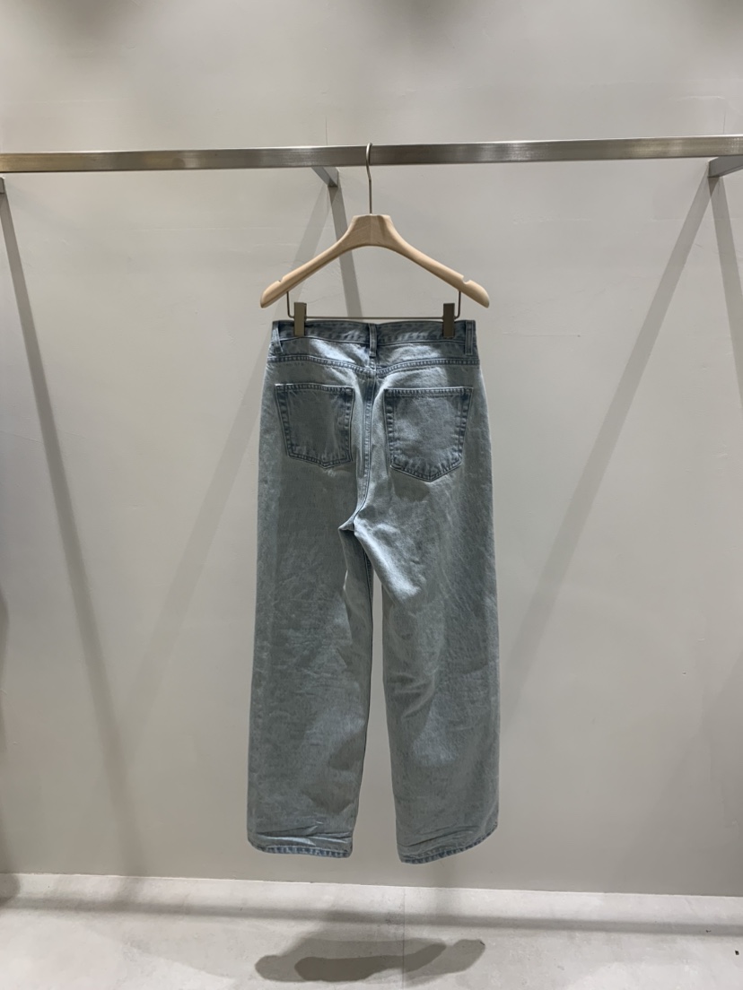 RIETTE韓國直郵實拍女裝新品人氣推薦休閑26春夏職業牛仔褲RIETTE牛仔褲