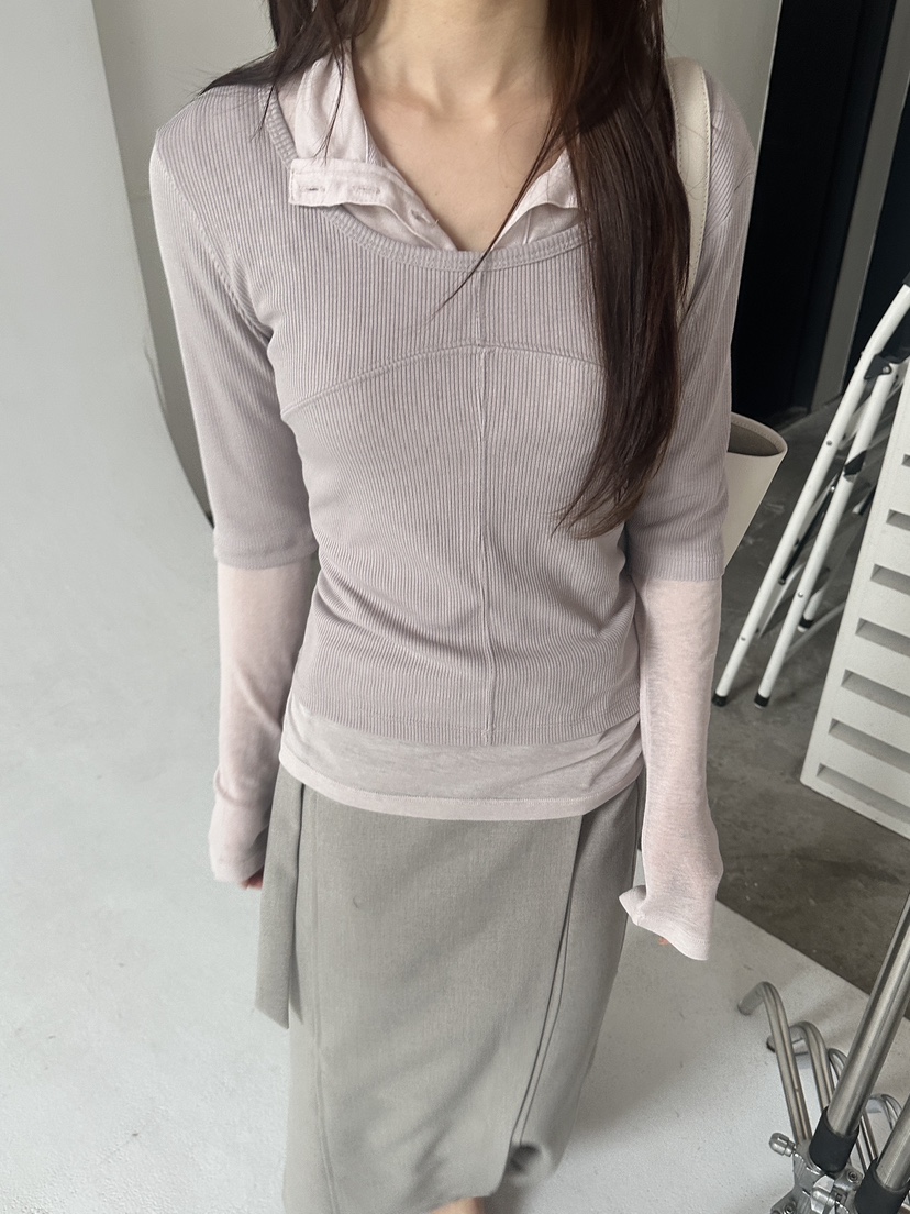 BOWIE韓國直郵女士新品時尚26春夏休閑推薦職業熱賣人氣T恤BOWIET恤