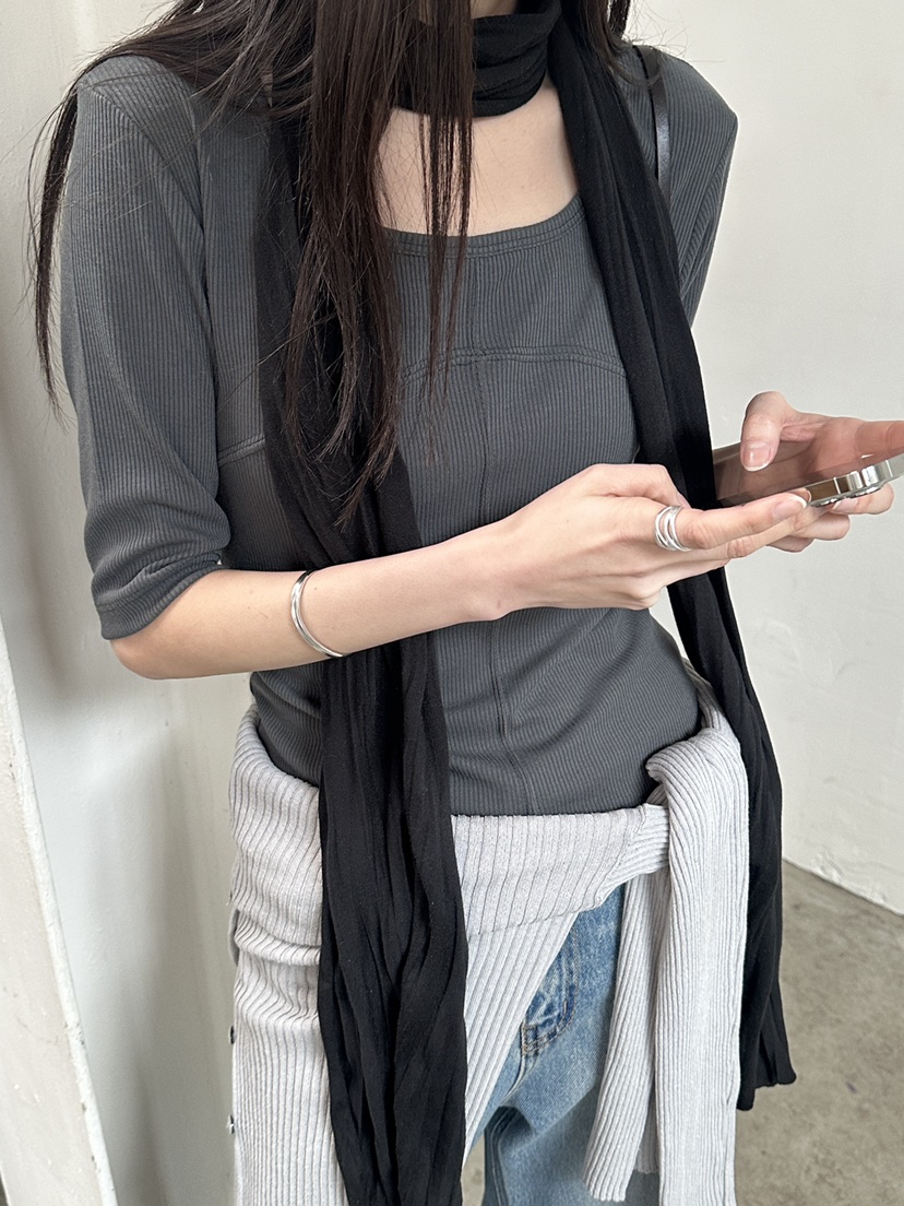 BOWIE韓國直郵女士新品時尚26春夏休閑推薦職業熱賣人氣T恤BOWIET恤