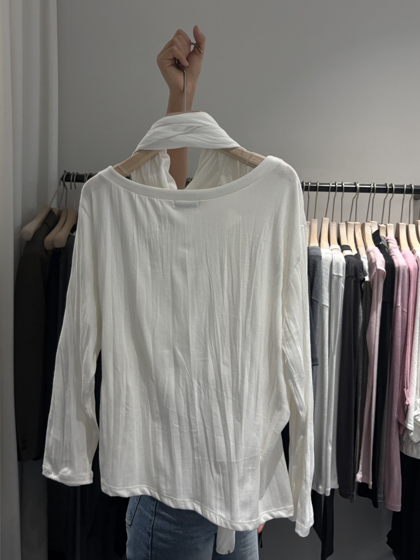 BOWIE韓國東大門直郵女裝新款休閑熱賣26春夏人氣長袖T恤BOWIE長袖T恤