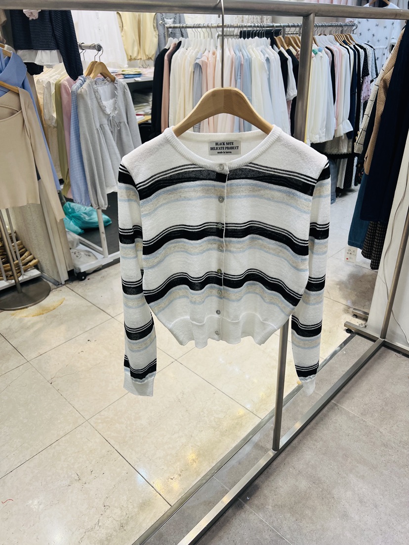 BLACK NOTE韓國東大門代購女裝新品時尚熱賣休閑針織衫亞麻BLACK NOTE針織衫圖色2