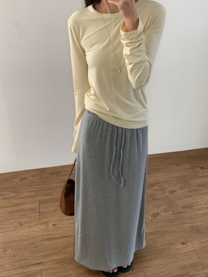 KOMOREBI韓國直郵實拍女士新款時尚26春夏休閑推薦長袖T恤KOMOREBI長袖T恤