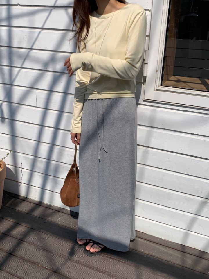 KOMOREBI韓國直郵實拍女士新款時尚26春夏休閑推薦長袖T恤KOMOREBI長袖T恤