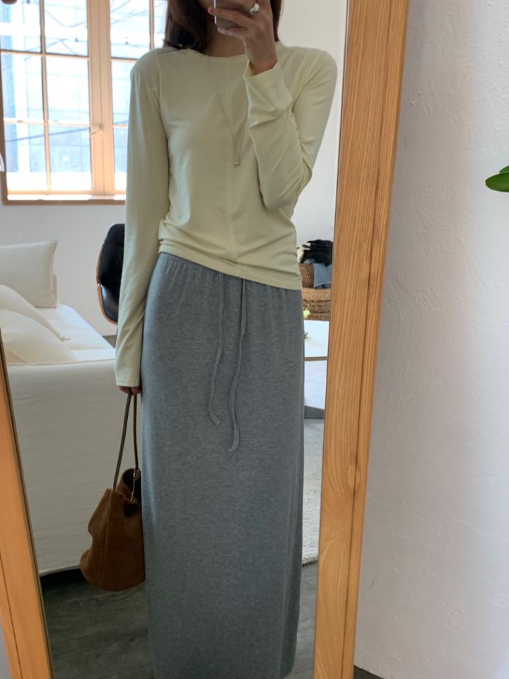 KOMOREBI韓國直郵實拍女士新款時尚26春夏休閑推薦長袖T恤KOMOREBI長袖T恤