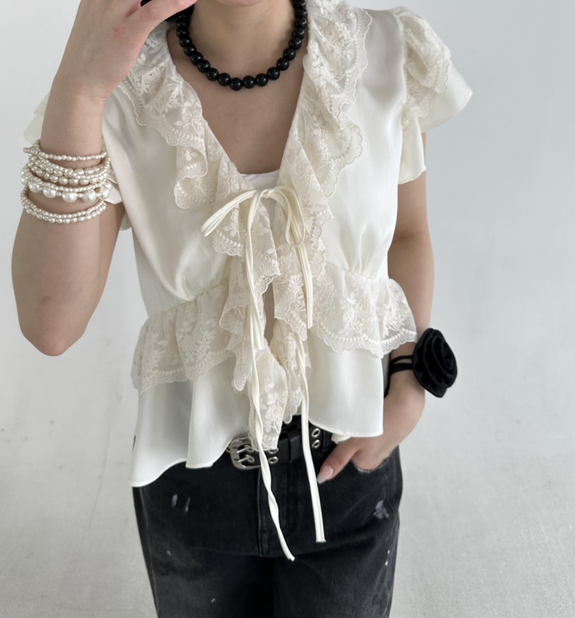 JENNY 1976韓國代購女士新款人氣推薦襯衫蕾絲衫不含項鏈JENNY 1976襯衫/蕾絲衫