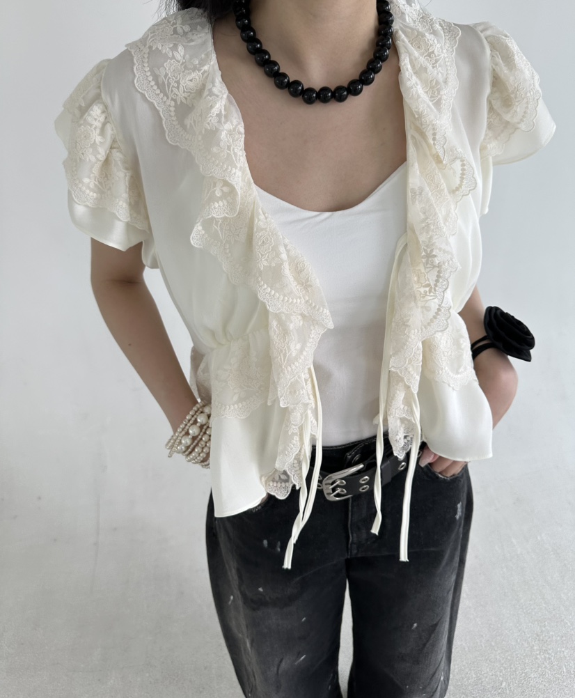 JENNY 1976韓國代購女士新款人氣推薦襯衫蕾絲衫不含項鏈JENNY 1976襯衫/蕾絲衫