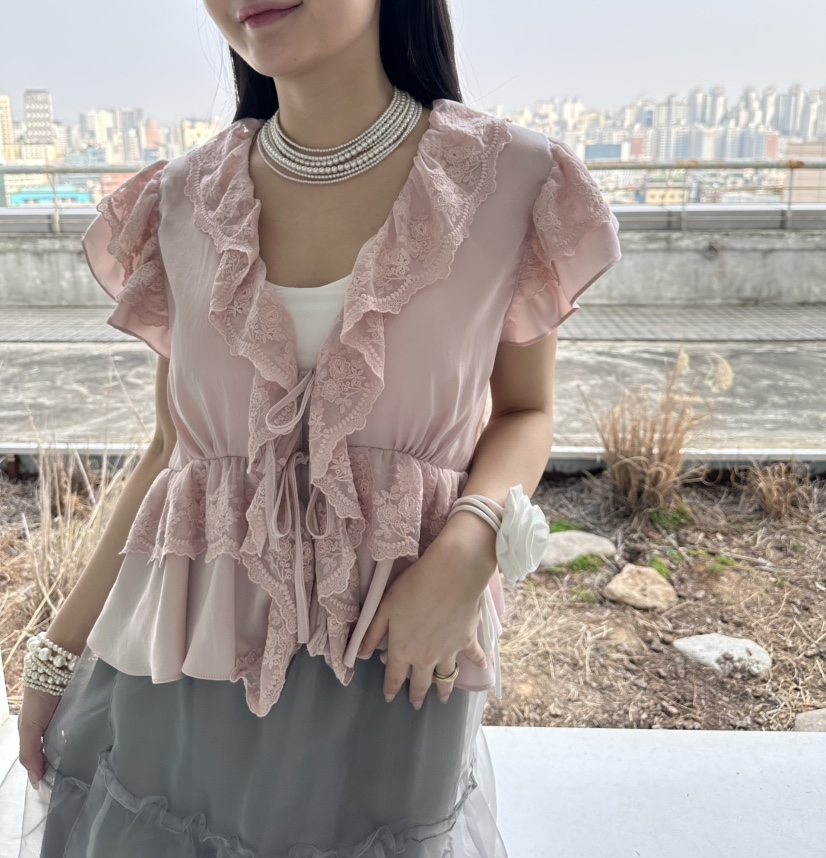 JENNY 1976韓國代購女士新款人氣推薦襯衫蕾絲衫不含項鏈JENNY 1976襯衫/蕾絲衫