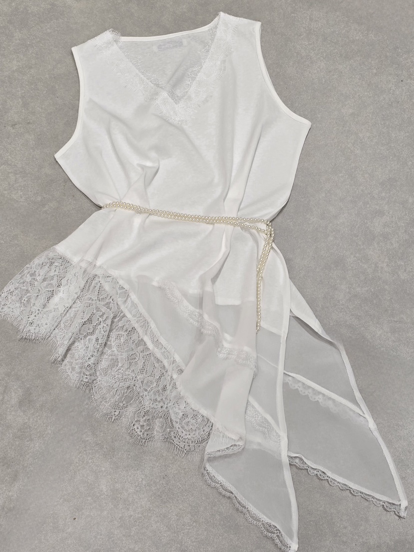 LIKEVAM韓國直郵女士新品26春夏推薦時尚職業吊帶背心不對稱LIKEVAM吊帶/背心