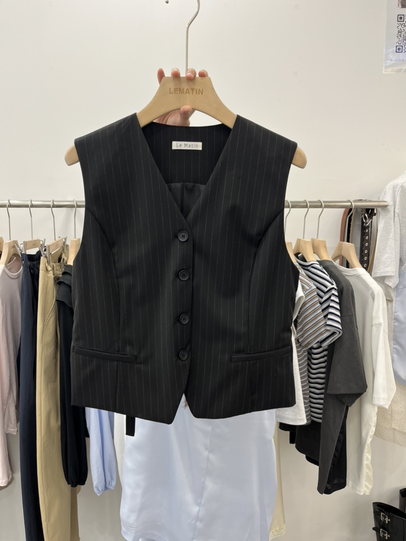 LEMATIN韓國東大門代購女裝新款26春夏熱賣推薦職業人氣馬甲LEMATIN馬甲圖色1