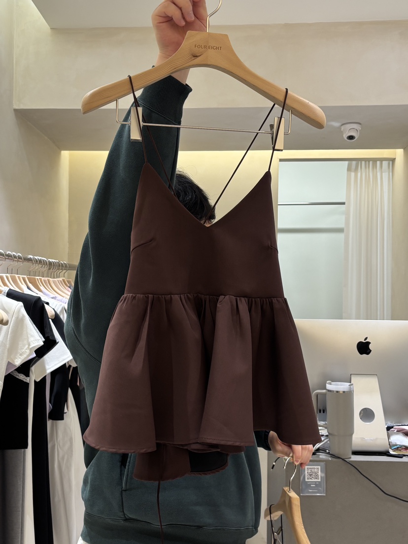 FOUREIGHT韓國東大門直郵女士新款職業26春夏休閑吊帶背心FOUR EIGHT吊帶/背心圖色1