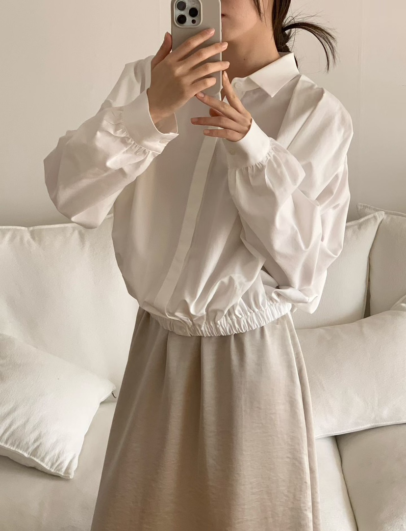 BINUS韓國直郵實拍女士新款推薦26春夏職業熱賣襯衫蕾絲衫BINUS襯衫/蕾絲衫