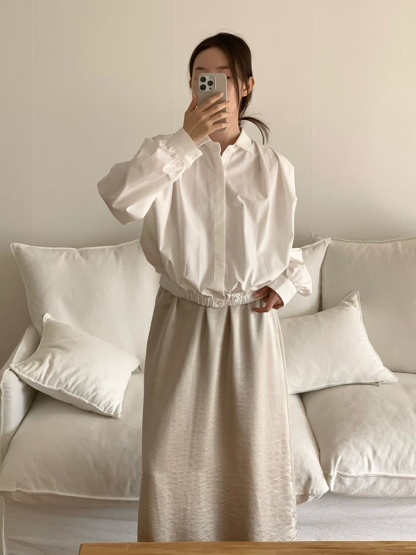 BINUS韓國直郵實拍女士新款推薦26春夏職業熱賣襯衫蕾絲衫BINUS襯衫/蕾絲衫