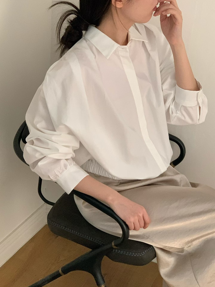 BINUS韓國直郵實拍女士新款推薦26春夏職業熱賣襯衫蕾絲衫BINUS襯衫/蕾絲衫圖色1