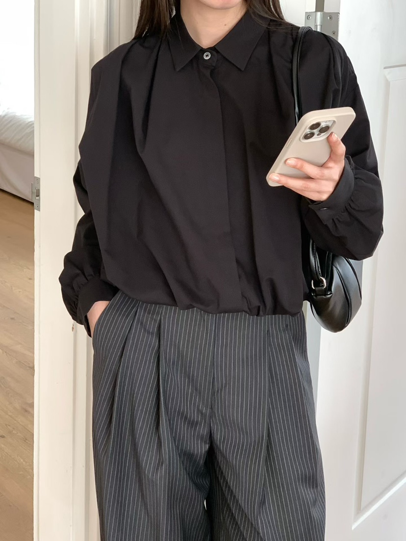 BINUS韓國直郵實拍女士新款推薦26春夏職業熱賣襯衫蕾絲衫BINUS襯衫/蕾絲衫圖色2