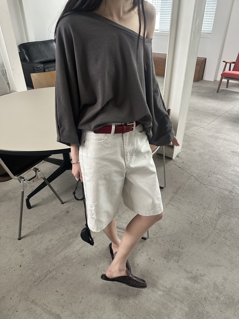 BOWIE韓國直郵實拍女士新款休閑推薦時尚人氣26春夏職業短褲BOWIE短褲