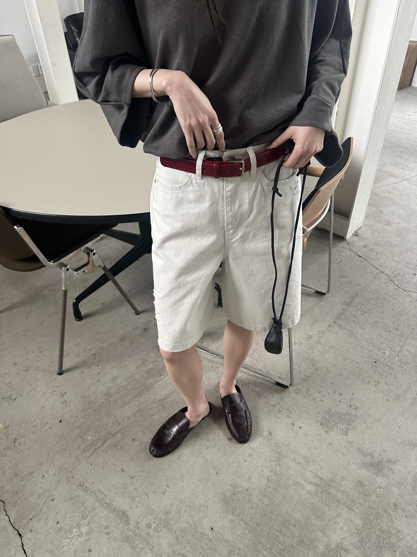 BOWIE韓國直郵實拍女士新款休閑推薦時尚人氣26春夏職業短褲BOWIE短褲