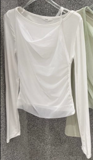 UNA/THE MAY韓國直郵女士新品時尚熱賣職業26春夏長袖T恤THEMAY/UNA長袖T恤圖色1