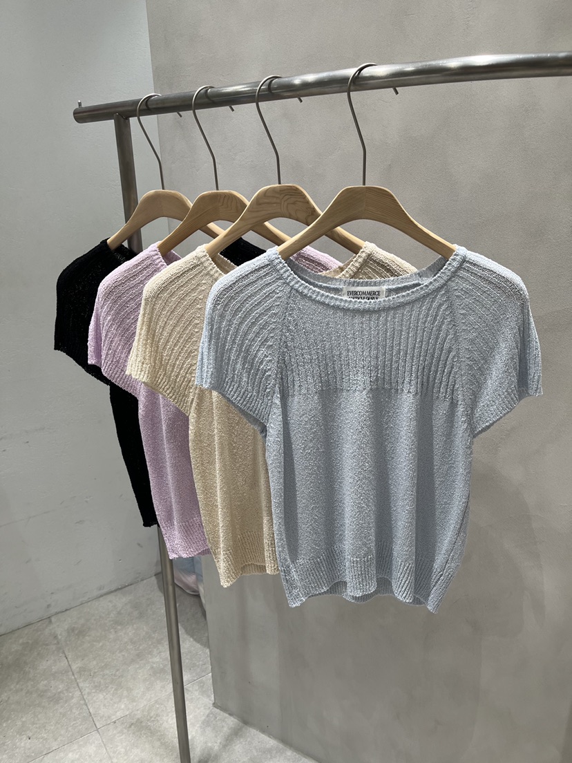 EVERCOMMERCE METICULOUSLY DESIGNED韓國代購女士新品熱賣針織衫羅紋EVERCOMMERCE METICULOUSLY DESIGNED針織衫