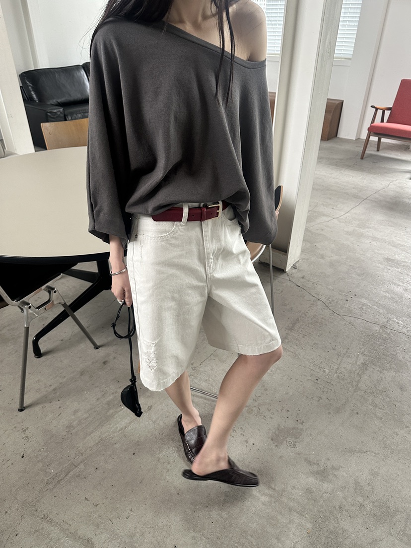 BOWIE韓國代購女裝新品職業熱賣時尚26春夏人氣長袖T恤寬松BOWIE長袖T恤