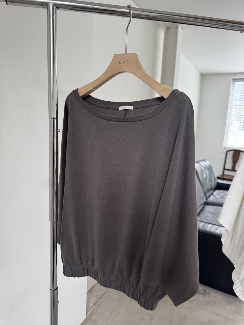 BOWIE韓國代購女裝新品職業熱賣時尚26春夏人氣長袖T恤寬松BOWIE長袖T恤圖色2