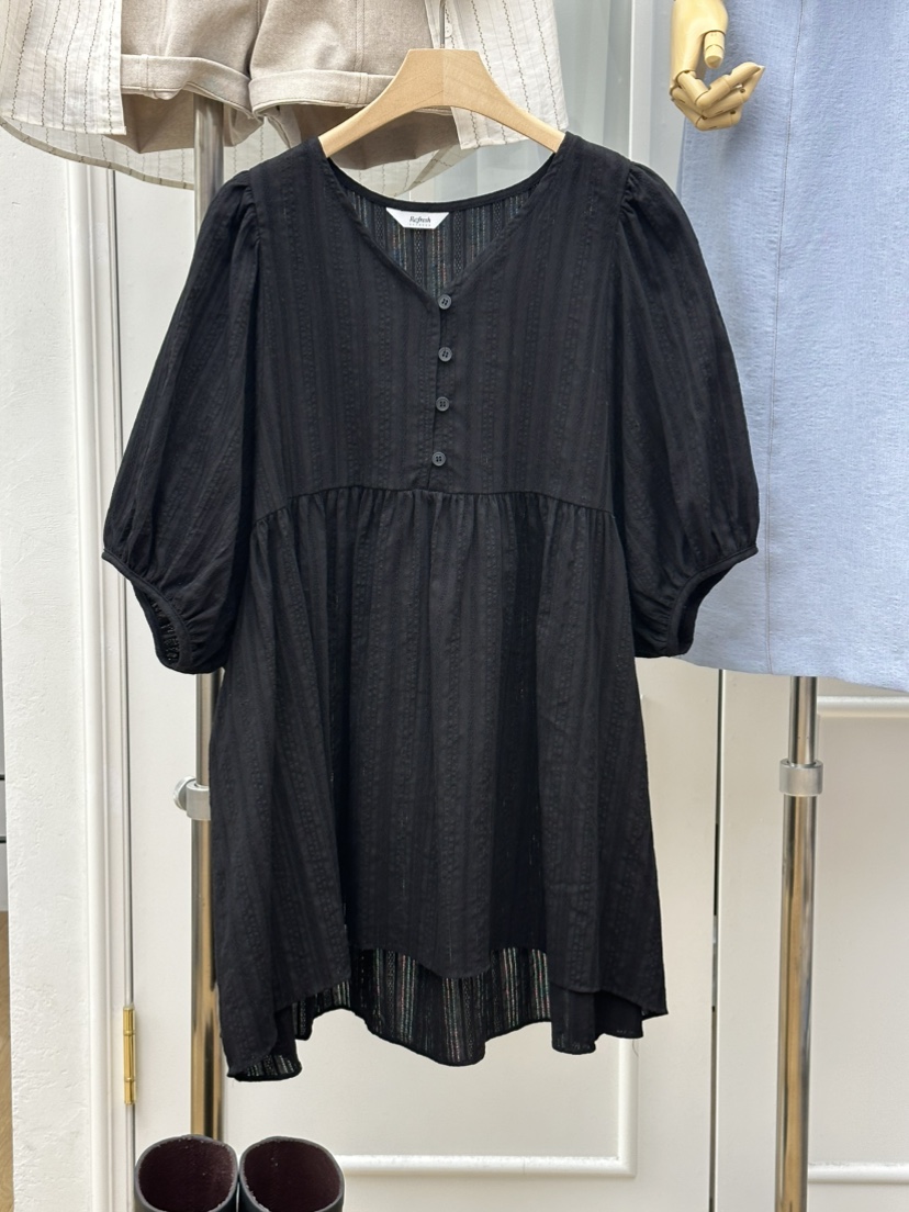 RE:FRESH-L韓國東大門代購女士新品休閑襯衫蕾絲衫不含配飾RE:FRESH襯衫/蕾絲衫圖色2