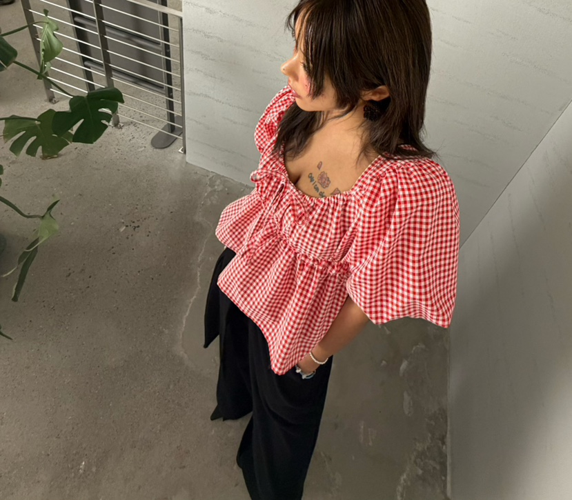 CUCUMBER韓國直郵女士新品人氣推薦26春夏熱賣襯衫蕾絲衫CUCUMBER襯衫/蕾絲衫