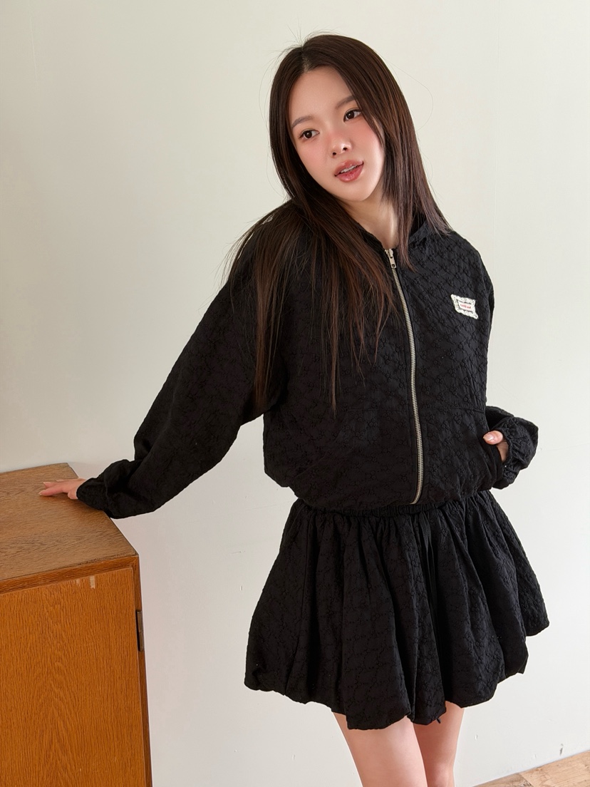 MARKE-P韓國東大門直郵女裝新款推薦夾克連帽衫刺繡拉鏈MARKE-P夾克