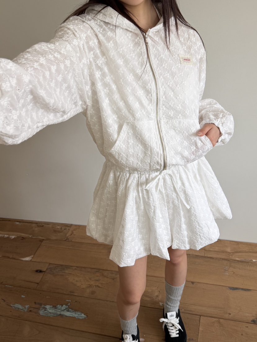 MARKE-P韓國東大門直郵女裝新款推薦夾克連帽衫刺繡拉鏈MARKE-P夾克圖色1