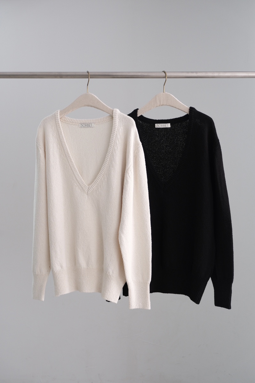 SORBET/FLAT WHITE韓國直郵女士新品人氣職業熱賣針織衫SORBET/FLAT WHITE針織衫