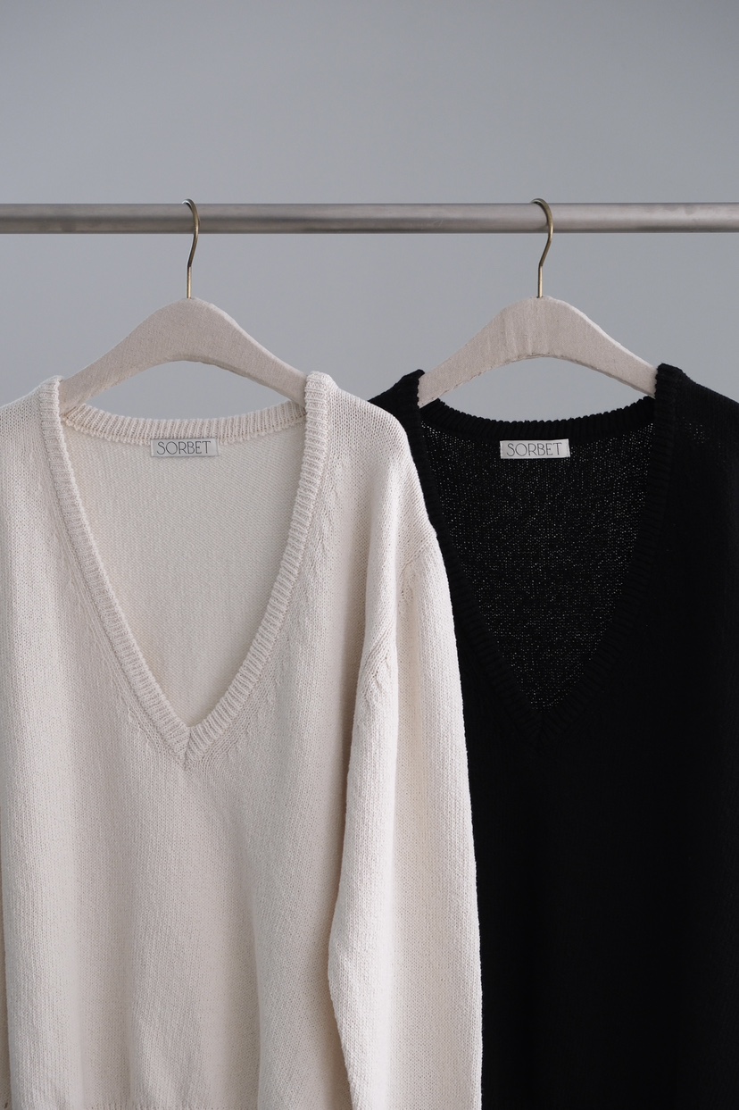 SORBET/FLAT WHITE韓國直郵女士新品人氣職業熱賣針織衫SORBET/FLAT WHITE針織衫