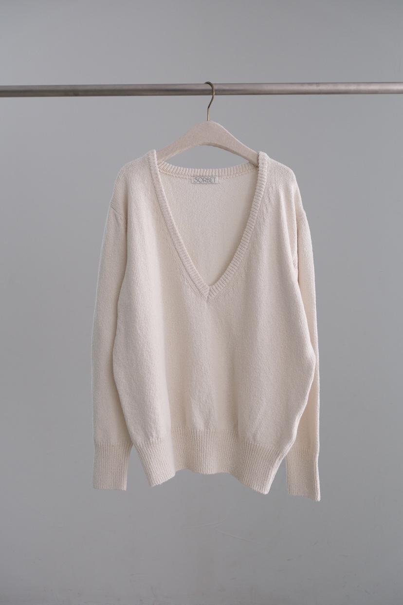 SORBET/FLAT WHITE韓國直郵女士新品人氣職業熱賣針織衫SORBET/FLAT WHITE針織衫圖色1