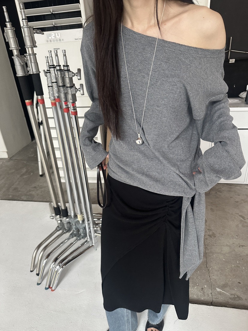 BOWIE韓國東大門直郵女士新品推薦熱賣時尚休閑職業長袖T恤BOWIE長袖T恤