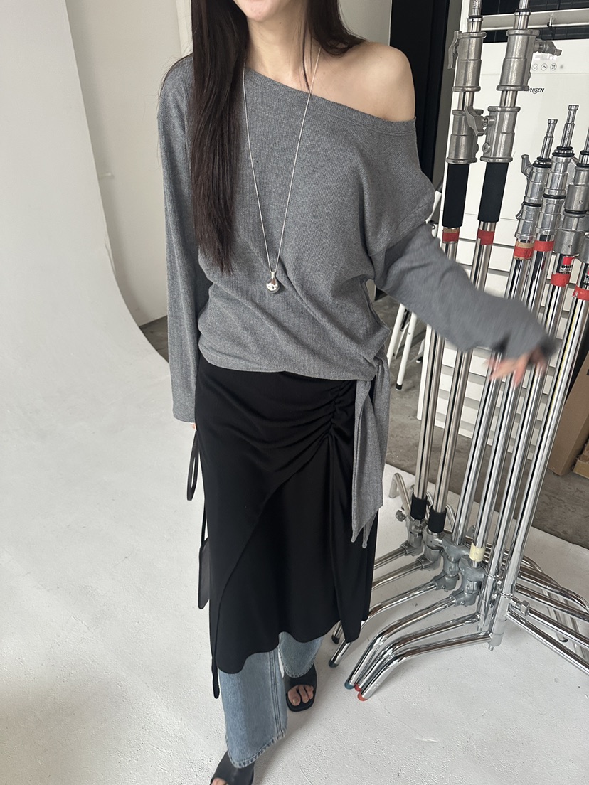 BOWIE韓國東大門直郵女士新品推薦熱賣時尚休閑職業長袖T恤BOWIE長袖T恤