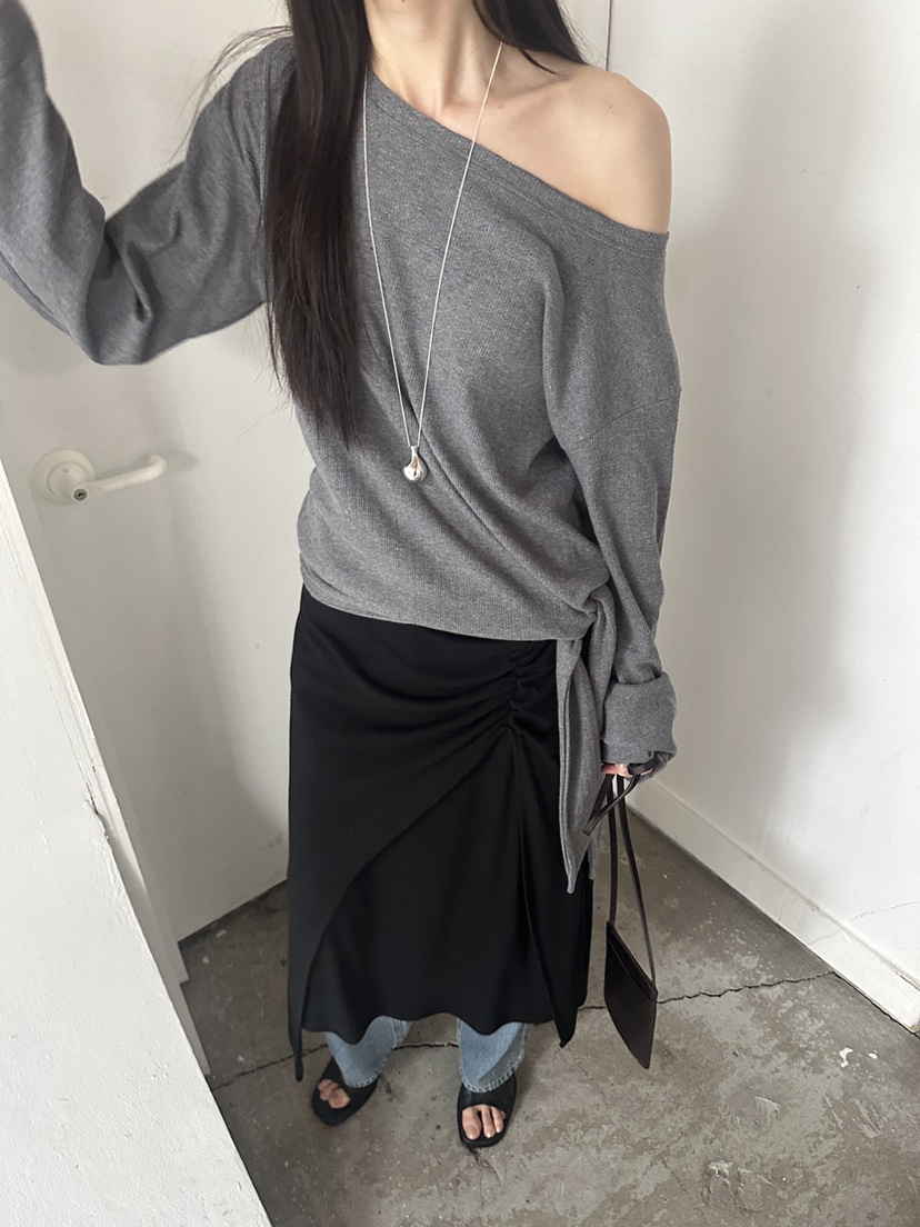 BOWIE韓國東大門直郵女士新品推薦熱賣時尚休閑職業長袖T恤BOWIE長袖T恤