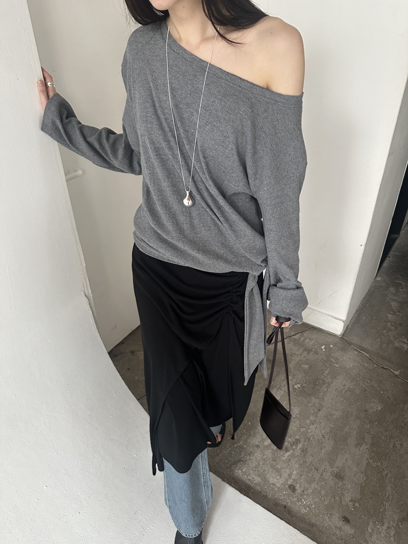 BOWIE韓國東大門直郵女士新品推薦熱賣時尚休閑職業長袖T恤BOWIE長袖T恤